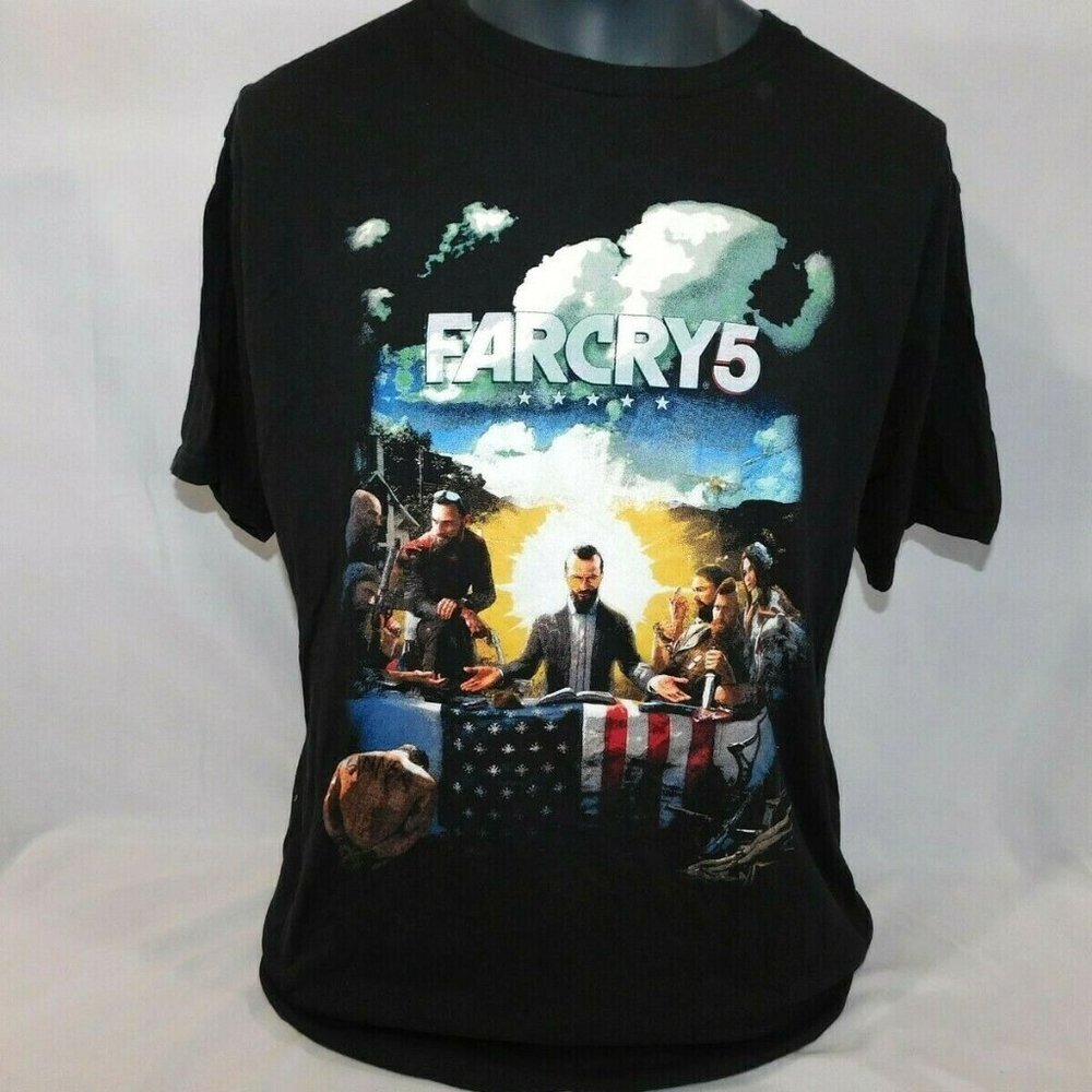 Far Cry 5 Father Seed Short Sleeve Graph T Shirt Mens XL Jake of All Trades